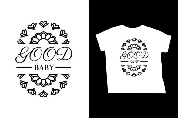 Baby T-shirt Design Graphics for Print Templates