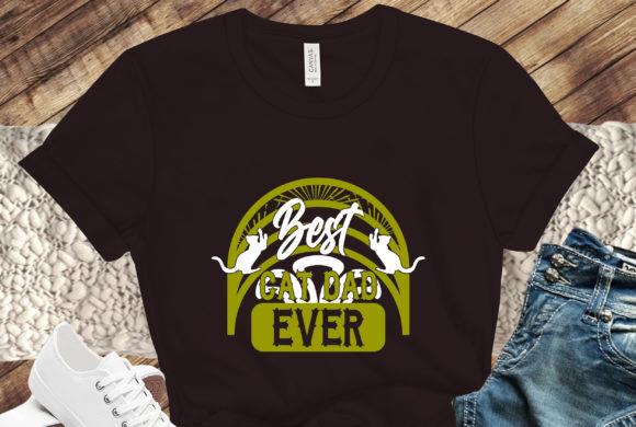BEST-CAT-DAD-EVER-QUOTES-T-SHIRT-DESIGN Graphics for Branding