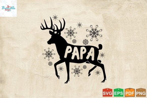 Christmas Family Outfits Papa Svg Design for Festive Branding