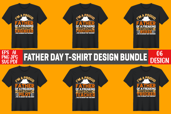 Father Day T-Shirt Design Bundle Graphics for Branding