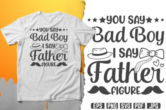 Father’s Day Typography Graphic for Print Templates