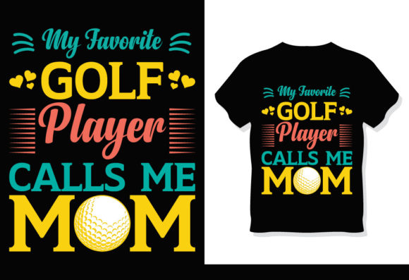 Golf Mom Graphics for Print Templates