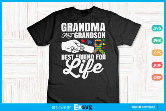 Grandma Grandson Best Friends for Life Graphics