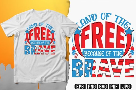 Land of the Free Graphics for Print Templates