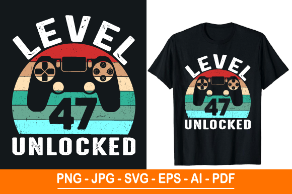 Level 47 Unlocked Graphics for Print Templates