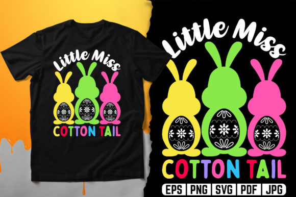 Little Miss Cotton Tail Graphics for Print Templates