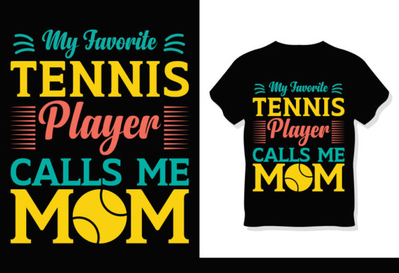 Tennis Mom Graphic for Print Templates