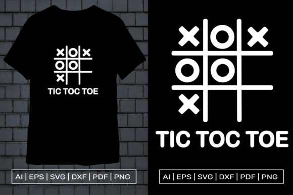 TIC TOC TOE T-Shirt Design