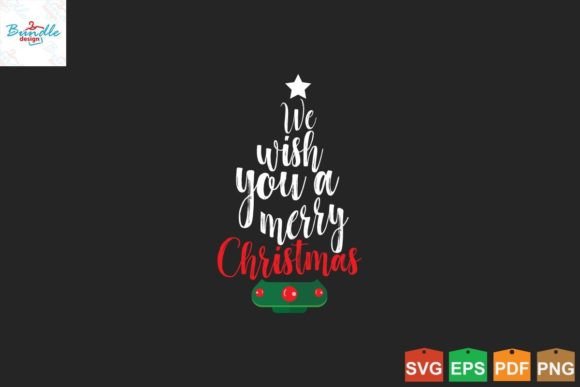 We Wish You a Merry Christmas Graphics for Print Templates
